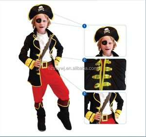 Ensemble de <span class=keywords><strong>pirate</strong></span> de luxe pour enfants Halloween Carnaval Party Dress up Caribbean Captain Jack Disguise Cosplay <span class=keywords><strong>Pirate</strong></span> Costume - Product Image 6