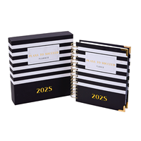 Carnet de notes, journal, agenda, organisateur quotidien, hebdomadaire, mensuel, carnet de planification, impression personnalisée, couverture rigide, spirale, 2027