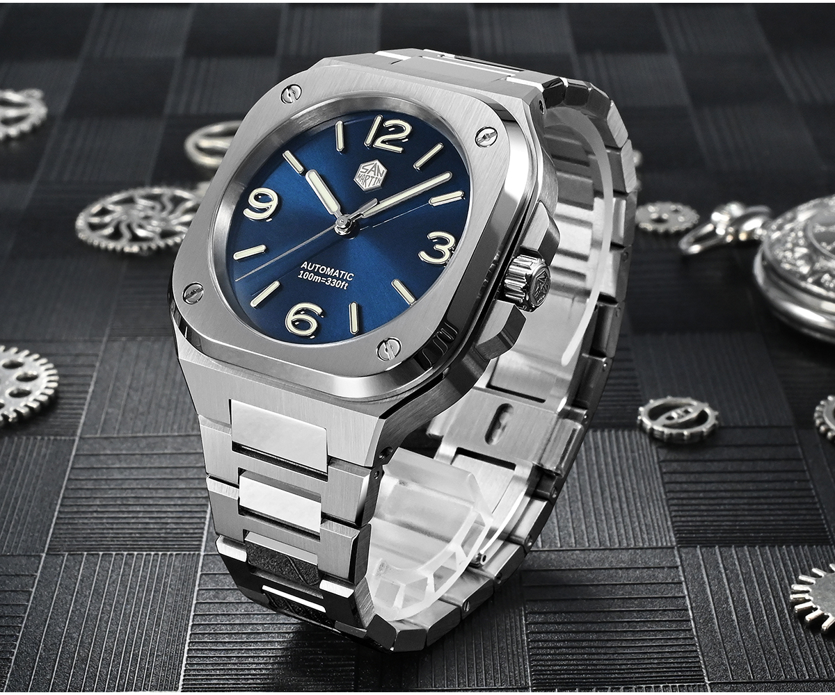 サンマーティン 40mm クラシック 高級スポーツウォッチ 個性的な 