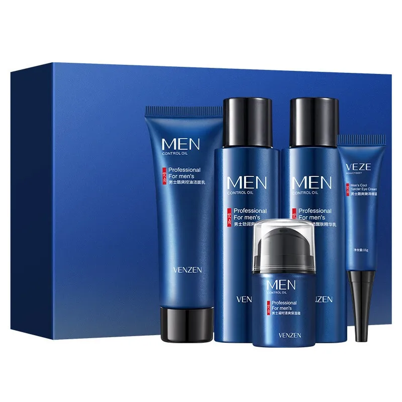 VEZE Private Label Mens Skin Care Kit - Control Oil & Moisturize