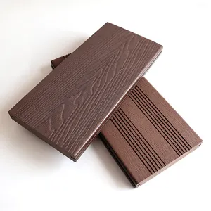 Hot Sale Customized Deep Embossed Wider Application Wood Plastic Composite WPC Board Free Samples Environmental Extruded Decking