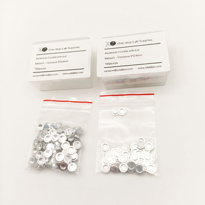 Crucible en aluminium XZ Lab Supplies avec couvercle concave 5*2.6mm pour usage en laboratoire, lot de 100 pièces - Product Image 1