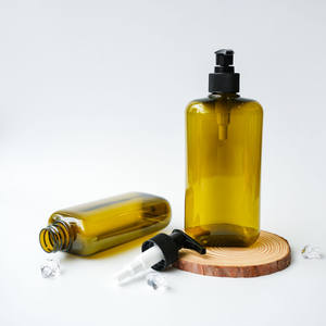Prestigious Manufacture 350ml PET <b>Amber</b> Plastic <b>Bottle</b> Empty Container for Body Lotion Hand Wash Facial Cleanser Shampoo - Product Image 2