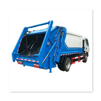 Camion compacteur de déchets Dongfeng 4x2 de 6 m³ avec bras oscillant arrière de 6 tonnes à vendre