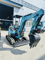 2.5 Ton mikro ekskavator EPA untuk mesin Kubota pengiriman cepat Orchard Bagger penggali pertanian Mini Cina ekskavator inti pompa Motor gigi