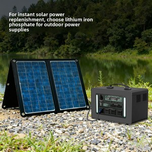 Station d'alimentation portable extérieure grande capacité la plus vendue avec batterie LiFePO4 et écran numérique 1200W/12kWh pour camping-cars et camping - Product Image 4