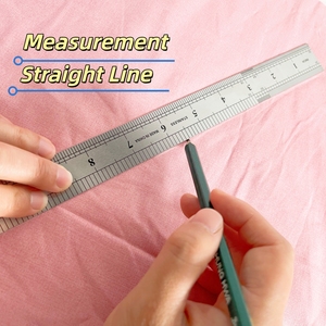 Righello dritto in acciaio inossidabile da 1m e 40 pollici per misurazione e disegno, vendita calda, accettiamo OEM - Product Image 6