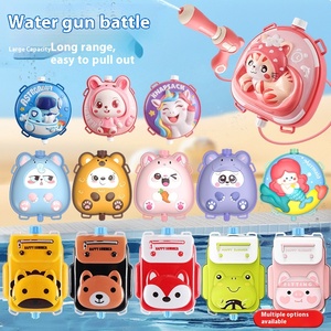 Sac à dos pour enfants <span class=keywords><strong>de</strong></span> dessin animé mignon avec pistolet à eau en plastique coulissant pour l'amusement en plein air et l'approvisionnement en décrochage du marché nocturne - Product Image 1
