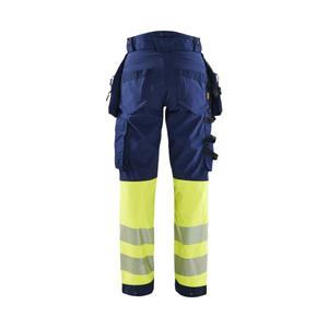 BLAKLADER - 711425138933D20 Pantalón Softshell Hi-Vis Mujer Azul marino/Amarillo-EAN 7330509879535 ROPA DE TRABAJO DE LA HI-VIS - Product Image 2