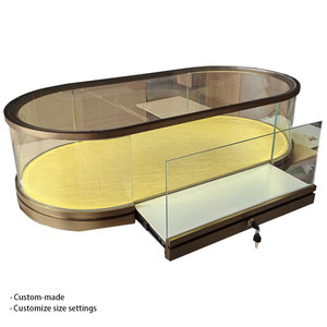 Đồ trang sức cổ Tủ truy cập hiển thị giới thiệu đứng cho đồng hồ thủy tinh tốt và ngọc bích cho trung tâm mua sắm - Product Image 5