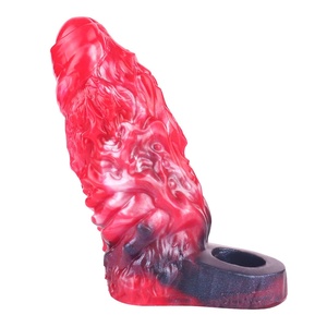 Anillo vibrador de silicona para pene, extensor de condón, retrasador de eyaculación, juguetes sexuales para hombre - Product Image 3