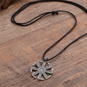 Bijoux Viking européens et américains, collier en alliage avec pendentif slavique pour hommes, style nordique - Product Image 5