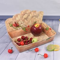 Boîte à hot-dogs jetable en forme de bateau en papier, barquette d'emballage alimentaire