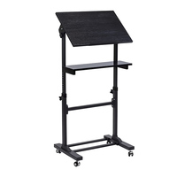 Support en bois pour ordinateur portable, bureau, support réglable en hauteur, chariot de formation, Table, meuble de maison