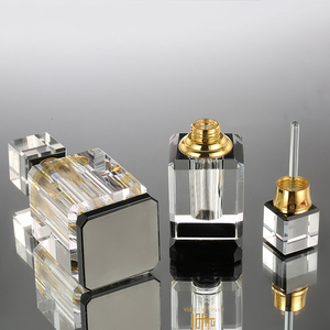 Cj-vuông đá-theo chủ đề trang trí pha lê chai nước hoa 3ml 6ml 12ml Fancy Black K9 pha lê attar quà tặng và lưu niệm mô hình - Product Image 6