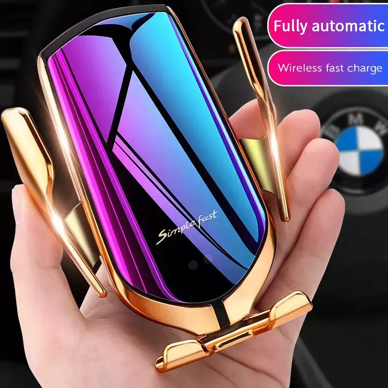 10W fast charging Qi wireless charger USB car phone holder wireless charger for iphone