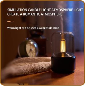 Mum ultrasonik aromaterapi uçucu hava buharlı nemlendirici aromaterapi makinesi ev büyük kapasiteli uçucu yağ difüzör - Product Image 2