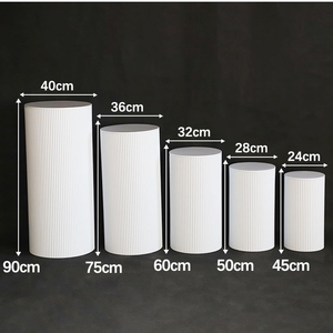 Decoraciones de Mesa para Bodas y Fiestas de Cumpleaños, Soporte de Exhibición Cilíndrico de Hierro para Postres, 1.2 m de Diámetro, Estilo Europeo - Product Image 4