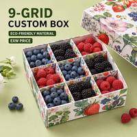 Boîte en carton ondulé pour produits frais, taille personnalisée, logo imprimé, carton de transport pour fruits et légumes, plateau en carton B Flute