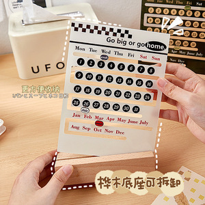 Creative Handmade DIY <strong>Calendars</strong> Perpetual <strong>Calendar</strong> Desktop <strong>Calendar</strong> - Product Image 5