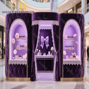 Ensemble <span class=keywords><strong>de</strong></span> meubles pour salon <span class=keywords><strong>de</strong></span> coiffure avec miroir et tiroirs Vitrines compactes pour vernis à ongles - Product Image 4