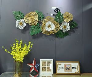 137x67cm luce stile nordico di lusso metallo appeso decorazione grande soggiorno a forma di fiore appesa parete arte decorazione per la casa - Product Image 4