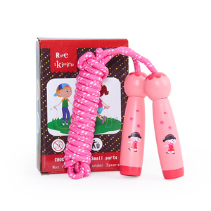 Venta directav del fabricante longitud ajustable con mango <span class=keywords><strong>de</strong></span> madera <span class=keywords><strong>cuerda</strong></span> <span class=keywords><strong>de</strong></span> saltar al por mayor colorido deporte <span class=keywords><strong>de</strong></span> interior - Product Image 1