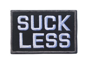 <span class=keywords><strong>Sac</strong></span> à Dos Tactique Bouteille DIY Lettre Patch SUCER MOINS Broderie Drôle Couleur Choix Tissu Étiquette <span class=keywords><strong>pour</strong></span> Voyage En Plein Air Veste <span class=keywords><strong>Sac</strong></span> - Product Image 2