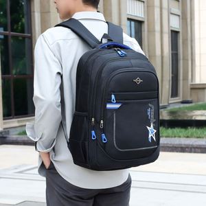 Hot Sale College Students <b>Backpacks</b> <b>Men</b> Large Capacity Laptop Bag <b>Waterproof</b> Sports Travel <b>Backpack</b> - Product Image 3
