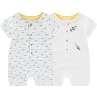 Neugeborene Baby Jumps uit Kurzarm Overall aus reiner Baumwolle Sommer Boxer Stram pler Export Kinder bekleidung Set