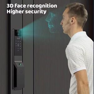Tuya Thông Minh Kỹ thuật số khóa mặt mở khóa <span class=keywords><strong>Video</strong></span> intercom Đối với trang chủ khách sạn An ninh nhôm hợp kim cửa kính Thẻ mã key App truy cập - Product Image 4