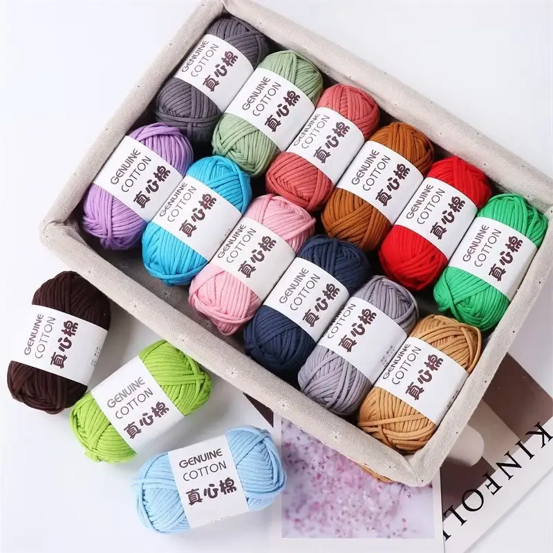 Heny 50g Sincere Cotton Fancy Hand Crocheting Yarn 68% Cotton 32% Nylon Hand Woven Diy Crochet Yarn hand knitting yarn