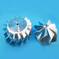 Service d'usinage CNC OEM, roue de compresseur en aluminium billette, pièces d'hélice de surcompresseur personnalisées, fabriqué en Chine