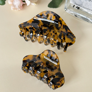 ZiTeng Acetate Haarschmuck Große Klaue Clip Hai Clip Leoparden muster Mode Haars pange - Product Image 4