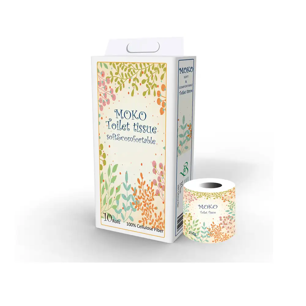 100% virgin wood pulp ultra soft Japan quality printed cartoon scented dissolvable bulk pack toilet tissue paper