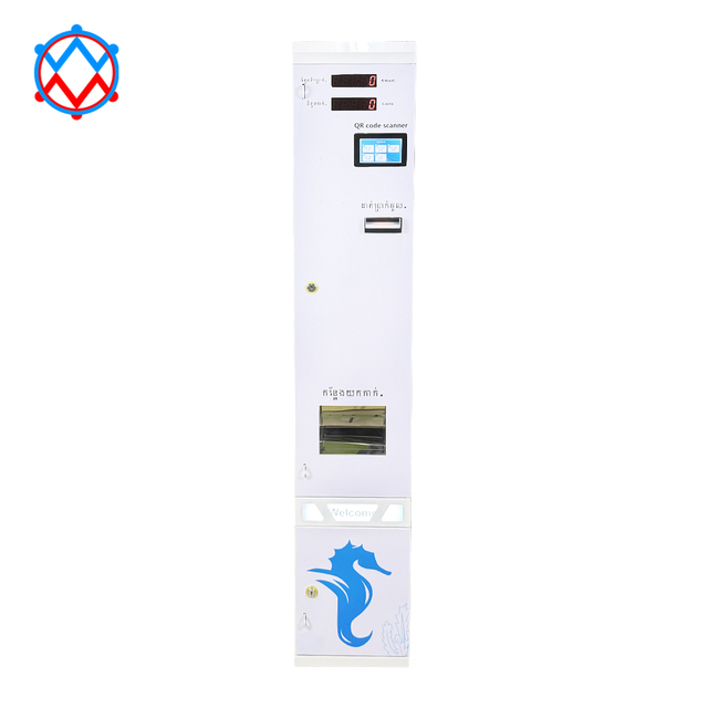 China Manufacturer OEM Custom Sticker Logo Arcade Game Zone 24 Hours Self Service Automatic Mini High-stand Coin Changer Machine