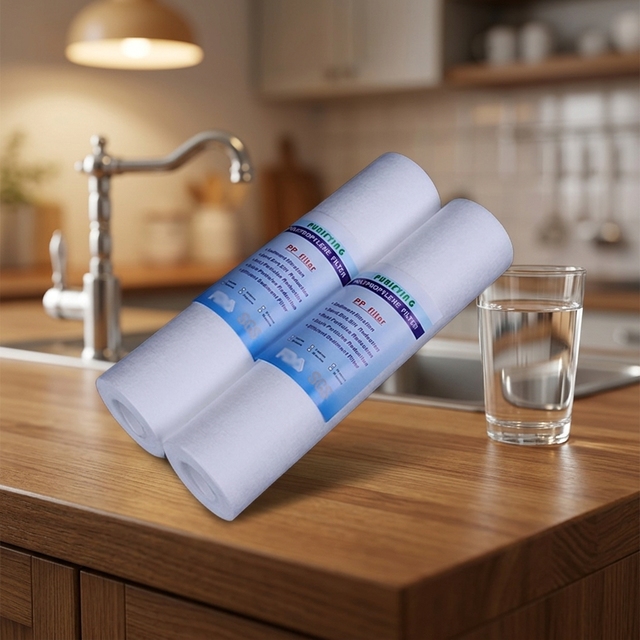 5''-40'' Reverse Osmosis Sediment Water Filter Cartridge with Electric Power for Household Use 100 GPD Flow Rate