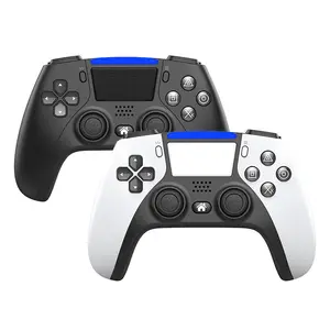 Kontroler Game Gamepad nirkabel dengan bantalan belakang Joystick konsol Joypad untuk Playstation 4 untuk PS4 PS3 PC