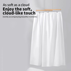 OEM/ODM di alta qualità usa e getta accappatoio <span class=keywords><strong>asciugamano</strong></span> per Hotel da viaggio Spa viscosa morbida <span class=keywords><strong>Spunlace</strong></span> abito da bagno per Sauna gonna - Product Image 3