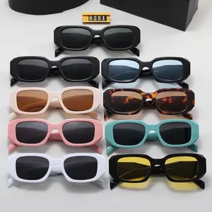 2024 all'ingrosso delle donne degli uomini di lusso tonalità di design quadrato alla moda Logo personalizzato UV400 occhiali da sole occhiali da sole