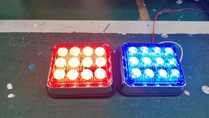 24 Watts LED Ambre <span class=keywords><strong>Pompier</strong></span> Lumière 12V/24V Clignotant Feux Latéraux pour Camions Avertissement Flash Lumière Nouvel État - Product Image 2