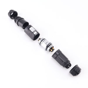 LP24 konektor daya otomotif industri berlapis emas tahan air 600V adaptor IP67 3-24 inti flens kawat kunci kursi wanita - Product Image 2