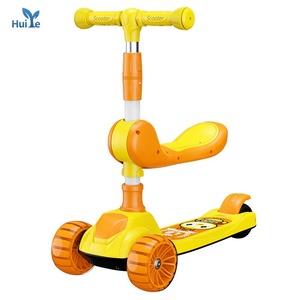 Huiye Mini bebek çocuk Kick Scootr çocuk <span class=keywords><strong>Scooter</strong></span> Patinete Infantil PU ledli tekerlek ayarlanabilir çocuk ayak <span class=keywords><strong>Scooter</strong></span> - Product Image 1
