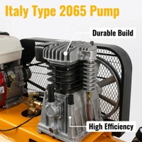 Compresseur d'air industriel 50 litres, pompe à vide, moteur diesel/essence, 250 L/MIN, compresseur d'air à piston booster