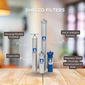 SHELCO modèle FOS808 boîtier de Filtration d'eau industrielle à haute efficacité 304L acier inoxydable USA conçu fournitures de filtre de pompe - Product Image 5