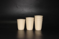 Gelas Kertas Dinding Ganda dari Serat Bambu PLA 100% Sekali Pakai - 8oz/12oz/16oz Ramah Lingkungan untuk Anggur & Minuman Berkarbonasi