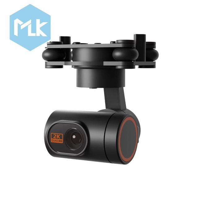 MLK Skydroid C10 Pro Small 3 Axis 2K HD Gimbal Camera Supporting Real-time Image Feedback Compatible with RC Remote Control