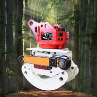 Scie à grappin à bûches rotative Excavatrice Machines forestières Scie à grappin Scie à grappin Coupe du bois Excavatrice Scie à pince