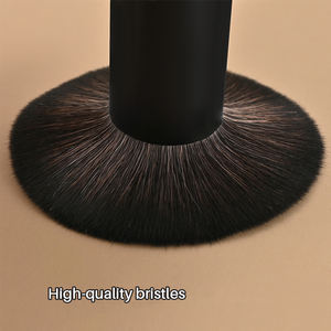 OEM/ODM Brosse à maquillage plate à double tête en poils synthétiques, pour <span class=keywords><strong>poudre</strong></span> <span class=keywords><strong>libre</strong></span>, avec tête éponge portable, double usage sec et humide, outil de beauté en métal - Product Image 5