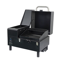 Barbecue au charbon de bois portable commercial extérieur avec commande WIFI 2023, nouveau, pour le camping, la cuisine, fumoir à granulés de bois de bureau